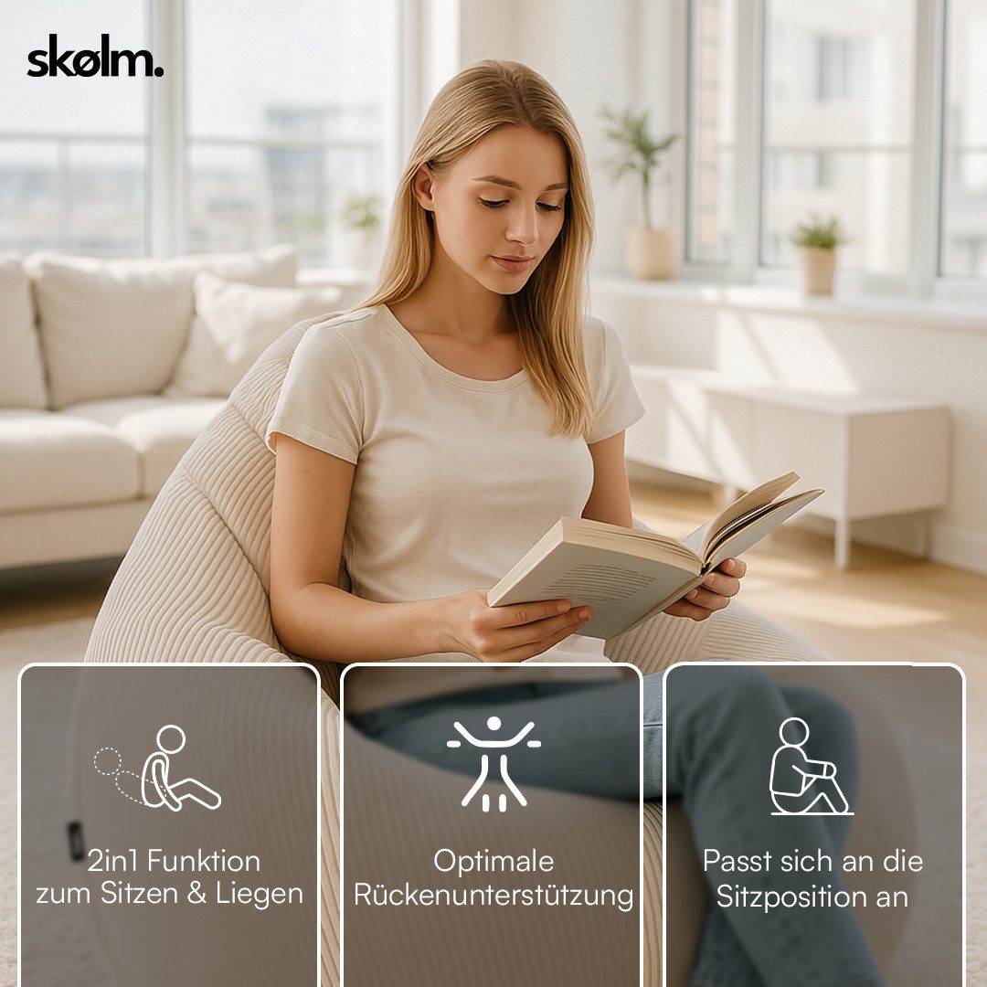 skølm. Sitzsack Magni, XXL-Sitzsack aus Cord, günstig online kaufen
