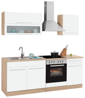 HELD MÖBEL Küchenzeile Eton, mit E-Geräten, Breite 210 cm