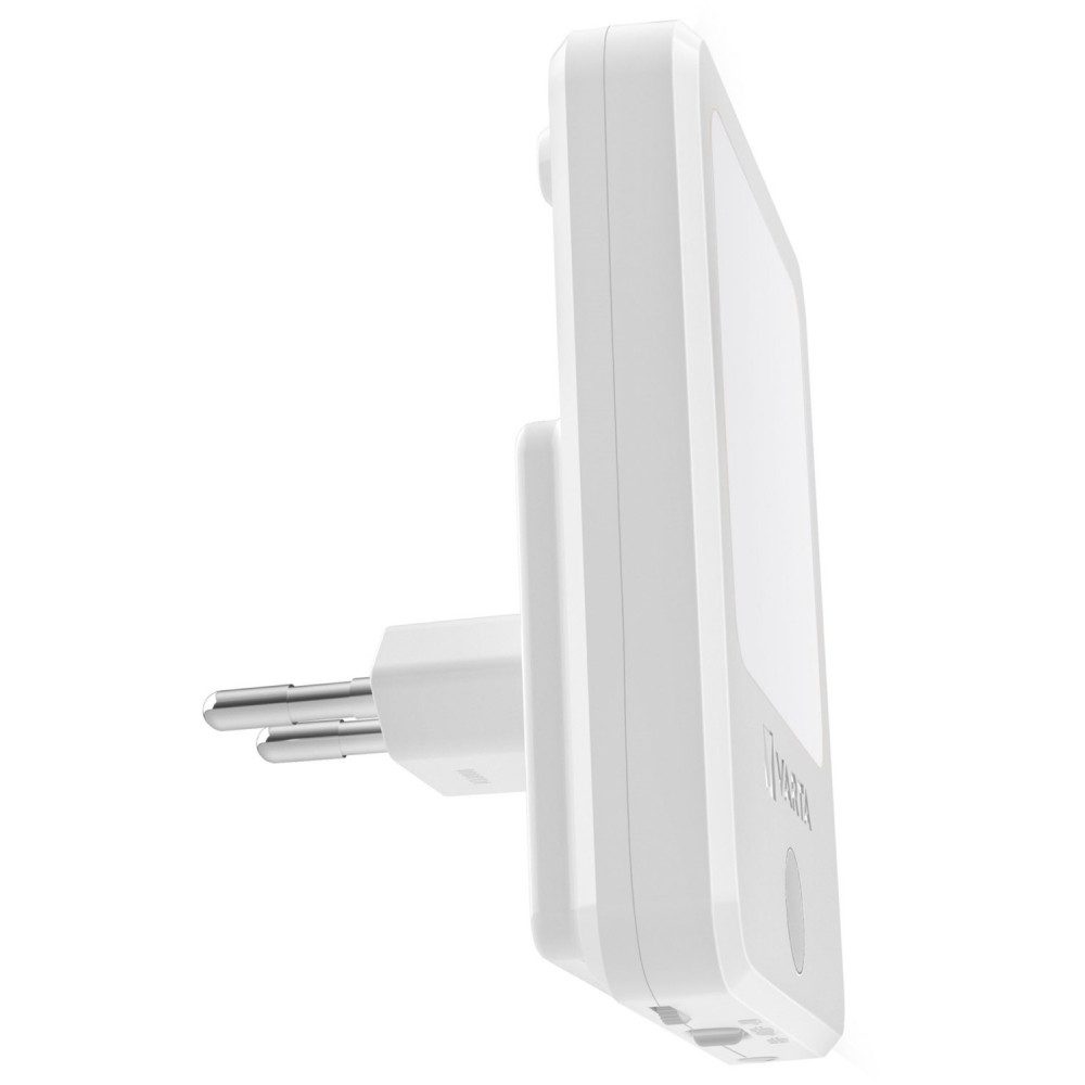 VARTA Ablagetisch Varta Bewegungsmelder Steckdosenlicht. (LED-Lichtquelle, dimmbar), Bewegungsmelder