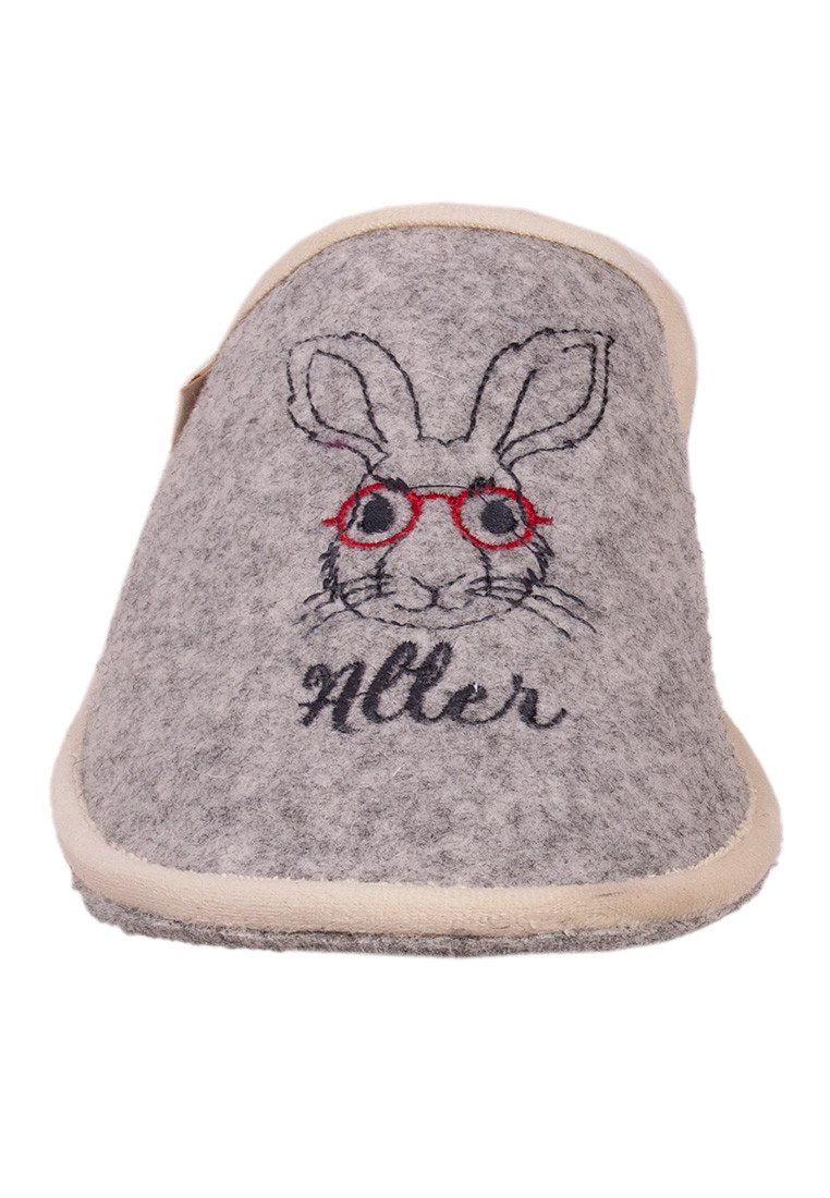 ADELHEID Alter Hase Filzpantoffel Pantoffel – Bild 4 von 5