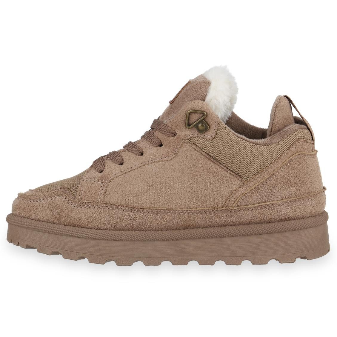 VAN HILL 841868 Sneaker Damen Warm Gefütterte Sneaker Low Bequeme Profil-So günstig online kaufen