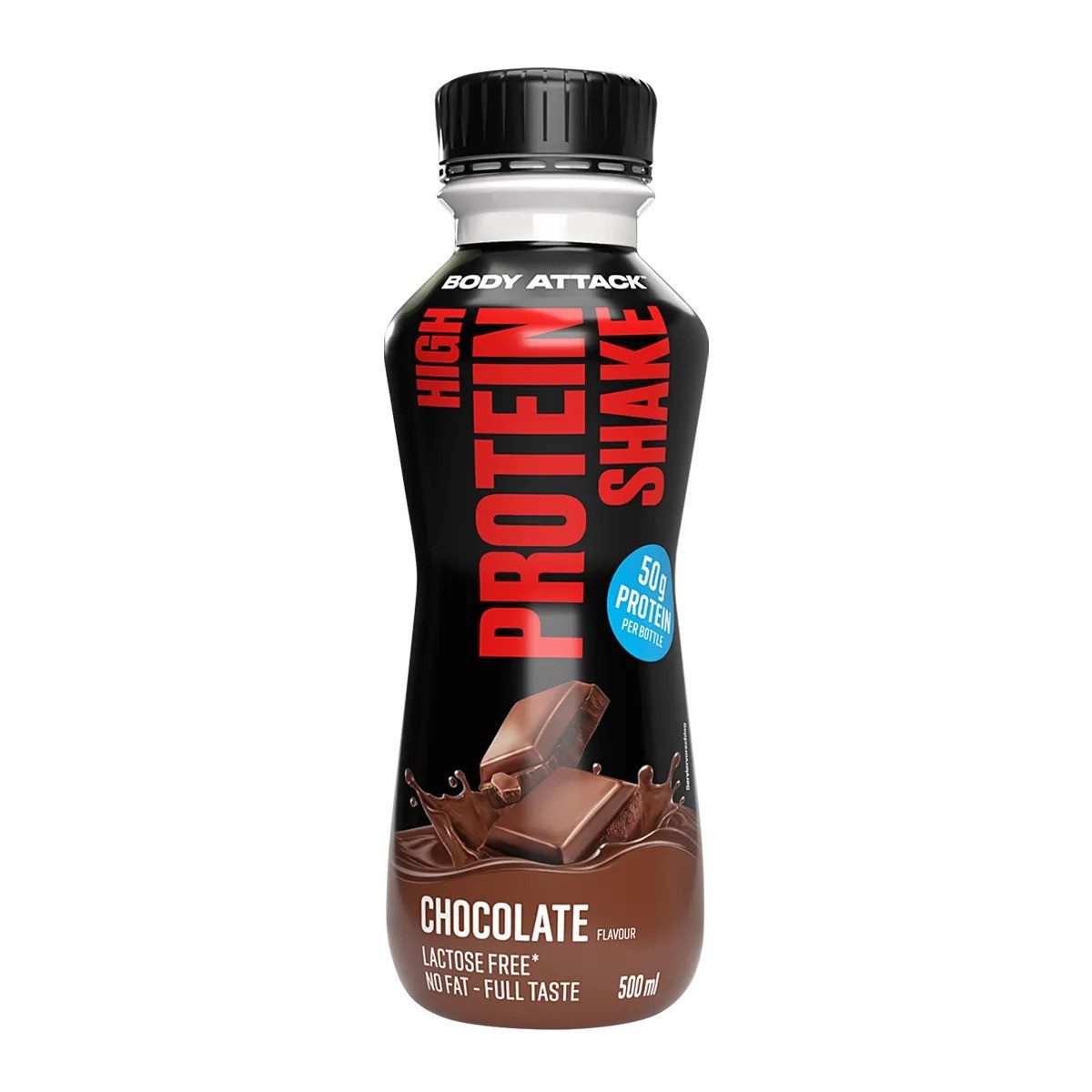 Body Attack High Protein Shake 12x500ml - Banana Flüssigkeit, 6000 ml, Flüssigkeit