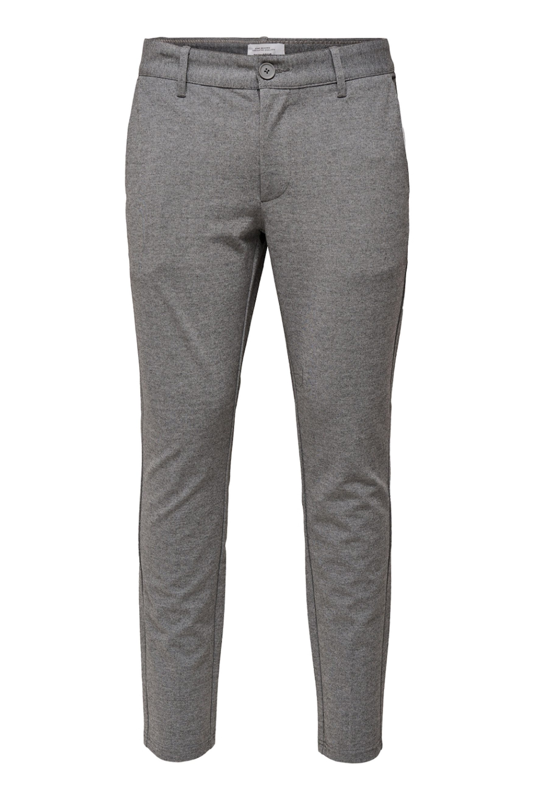 Chinohose Chino Mark lange Hose mit Gürtelschlaufen