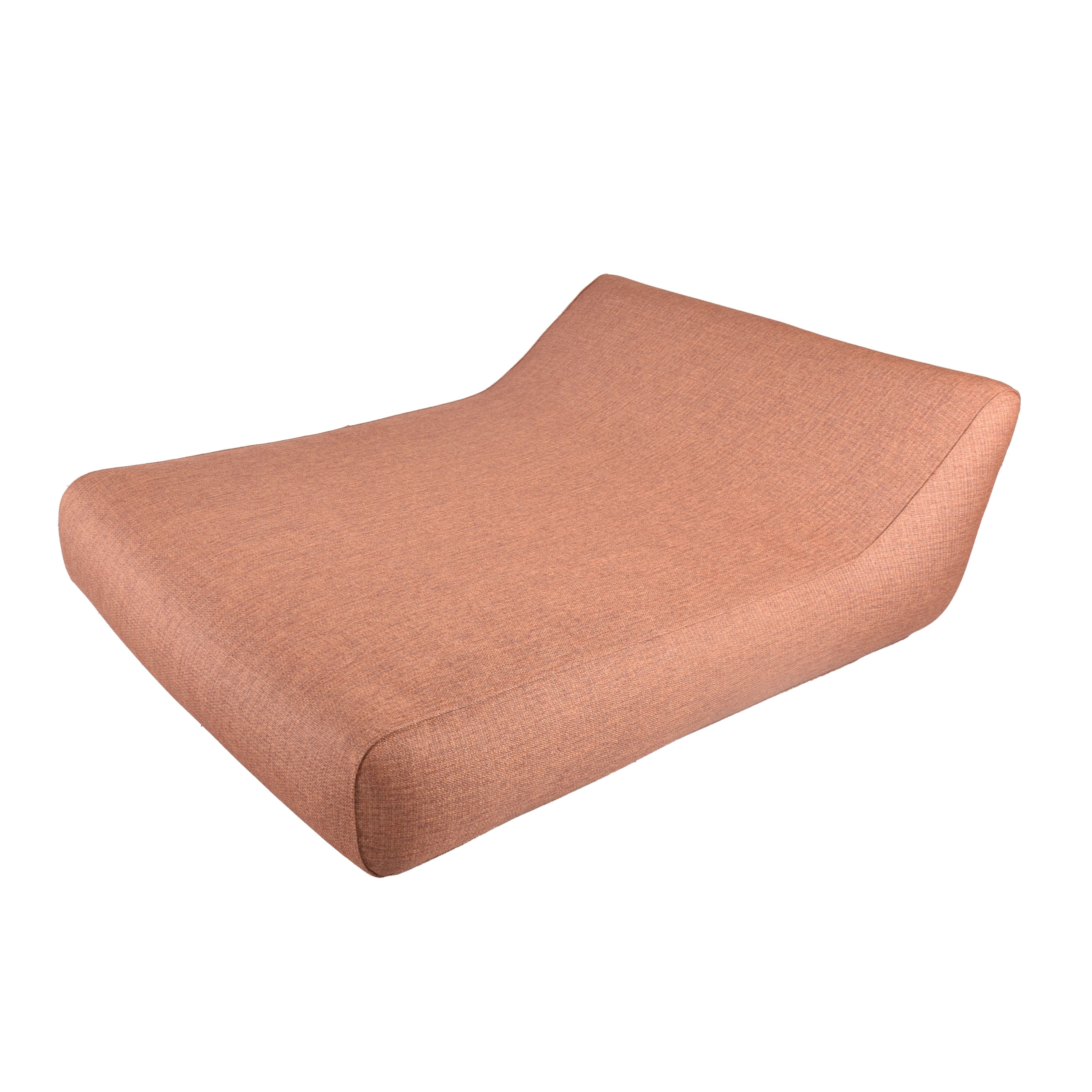 Barths Doppelliege Barths Daybed Lounge aufblasbare Doppel-Liege, Rückenlehne, Terrakotta, Hohe Rückenlehne, schneller Aufbau, Komfort für 2 Personen