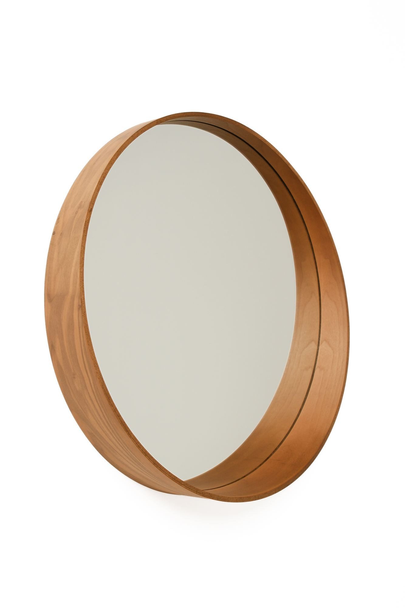 Skye Decor Spiegel >>Bias 80 << (Packung, 1-St., 1 Spiegel), Rund Form / Echtholz-Optik-Beschichtung / Geeignet für Feuchträume