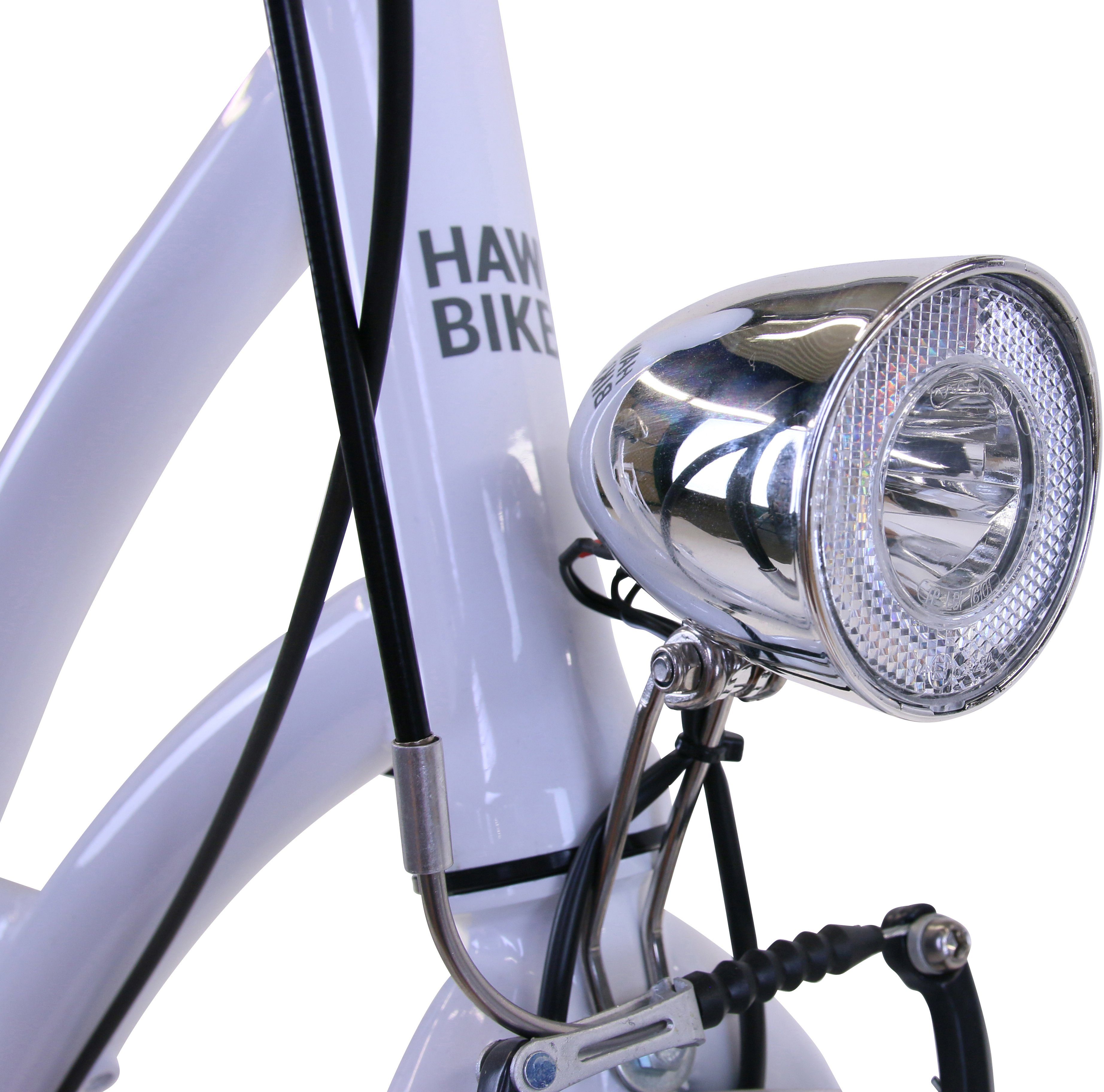 HAWK Bikes Cityrad HAWK City Nexus Schaltwerk 3 Joy Gang White, Shimano Classic