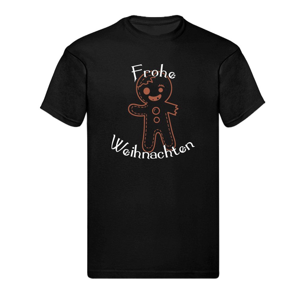 T-Shirt Frohe Weihnachten – Angefressener Lebkuchenmann