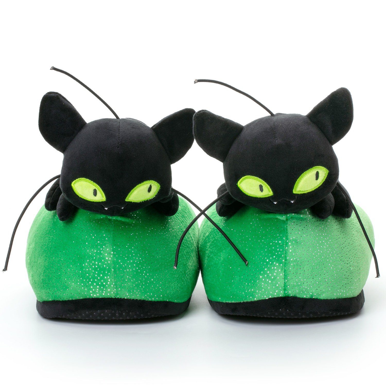 Corimori Miraculous Ladybug Plüsch-Hausschuhe Kwami Plagg und Tikki für Kinder, Plüsch Hausschuhe (Packung) EU Einheitsgröße 25-33,5 Plüsch Pantoffeln, Schuhe, Mädchen, Jungen