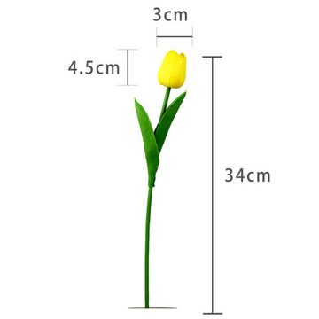 Kunstblumenstrauß Künstliche Blumen, Tulpen mit realistischem Touch, Hochzeitssträußen, Juoungle