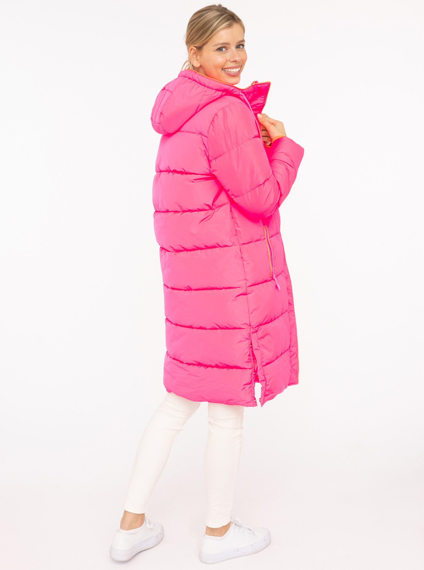 Zwillingsherz Steppmantel Küstentraum martimen Details, mit Kapuze und Taschen