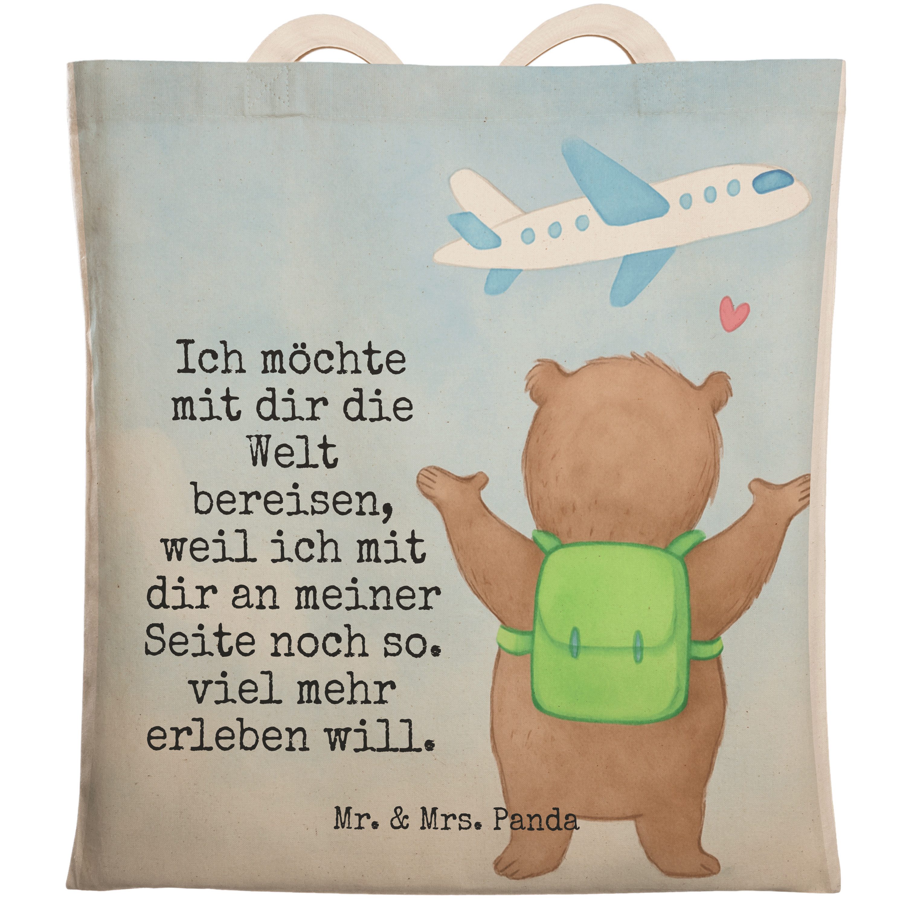 Tragetasche Bär Flugzeug Design, Einkaufstasche, Weiß, Tote Bag, Freund, Beutelta