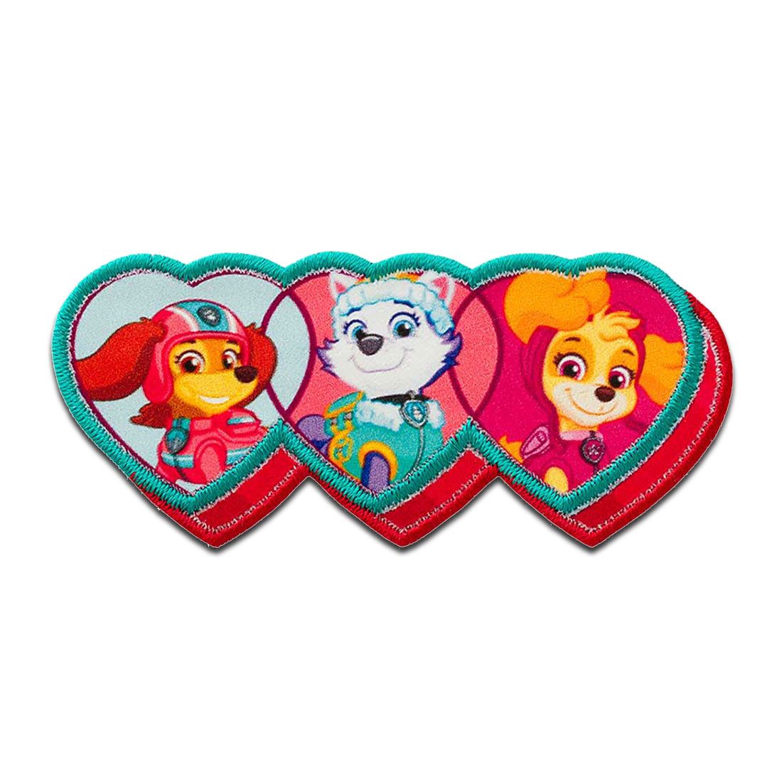 PAW PATROL Aufnäher Bügelbild, Aufbügler, Applikationen, Patches, Flicken, zum aufbügeln, Polyester, Mono-Quick Paw Patrol Girls - Größe: 3,6 x 8 cm