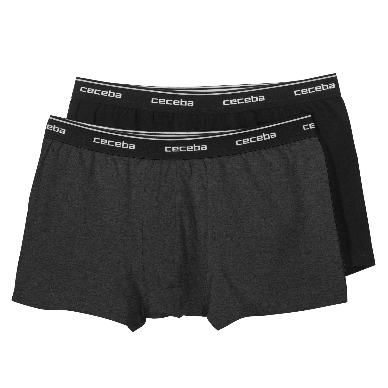 Retro Pants Ceceba 2er-Pack XXL Pants dunkelgrau melange/schwarz