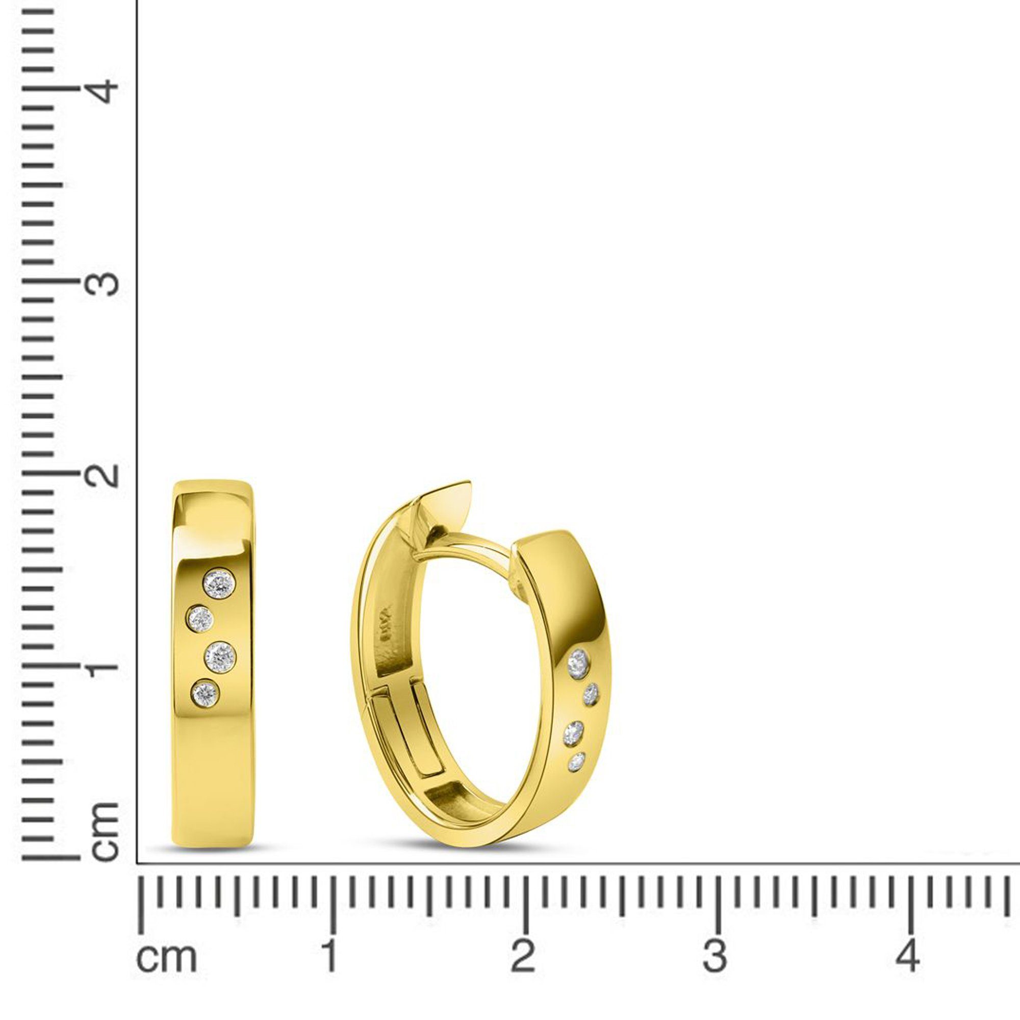 Orolino Paar Creolen Gold 585 mit günstig online kaufen