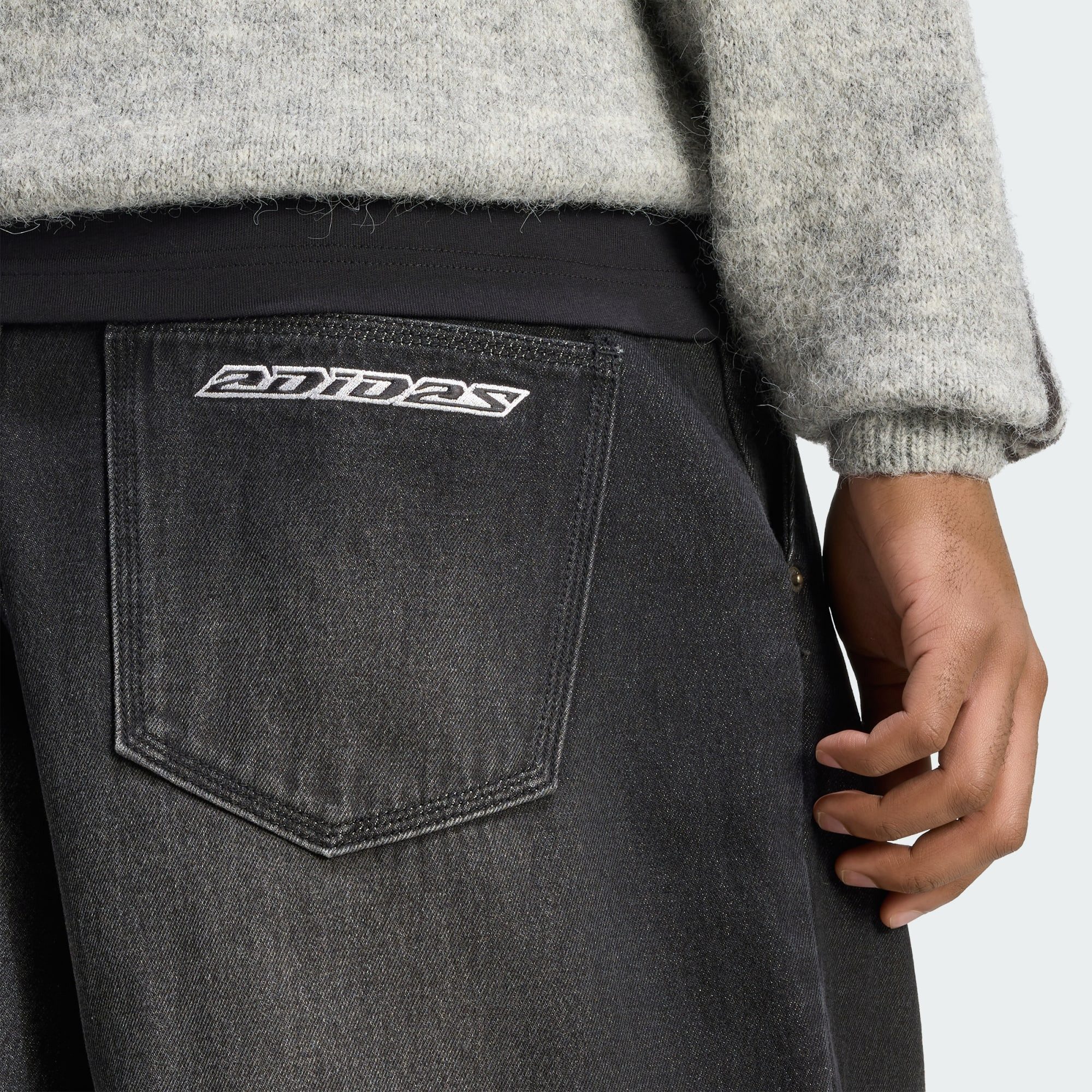 adidas Originals Weite Jeans JEANS, MITTELHOCH, WEITES BEIN (1-tlg) – Bild 4 von 5