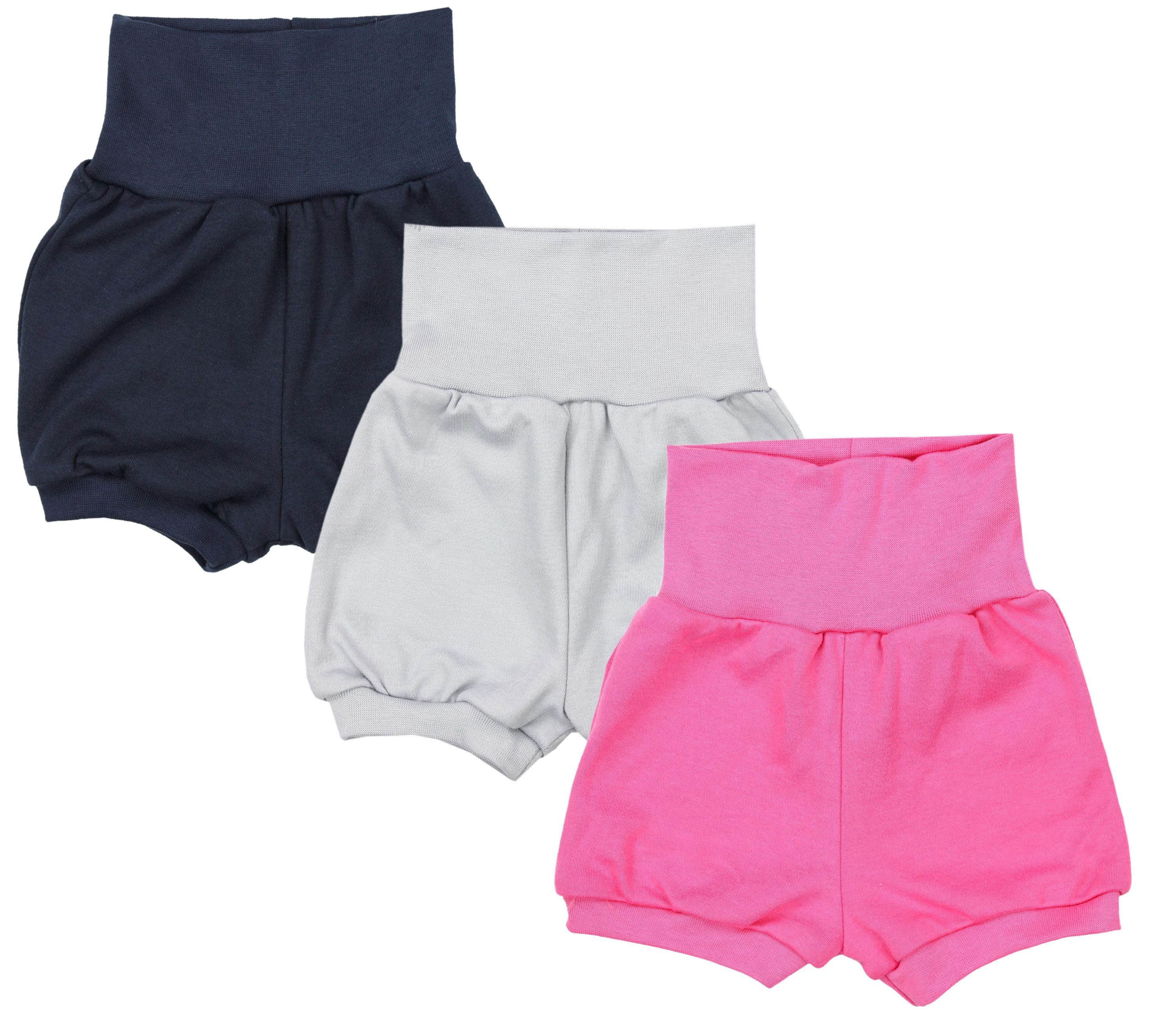 TupTam Pumphose TupTam Baby Mädchen Kurze Pumphose 3er Pack