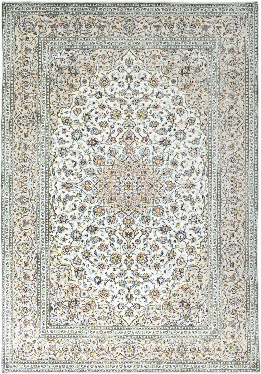 Orientteppich Keshan 241x351 Handgeknüpfter Orientteppich / Perserteppich, Nain Trading, rechteckig, Höhe: 12 mm