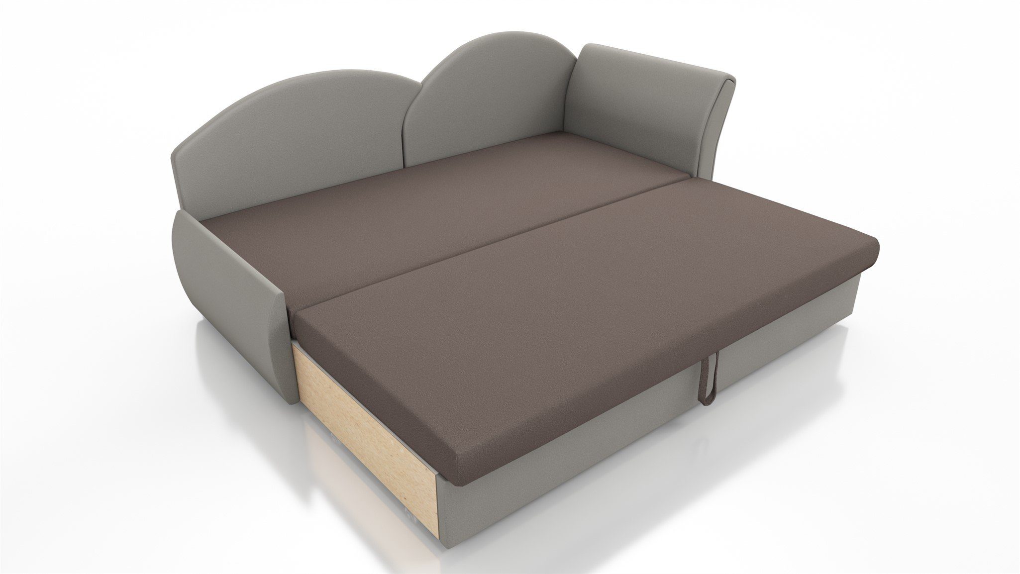 Fun Möbel Schlafsofa Sofa ALINA Links oder Rechts inklusive Bettkasten Stoff Alova, mit Schlaffunktion
