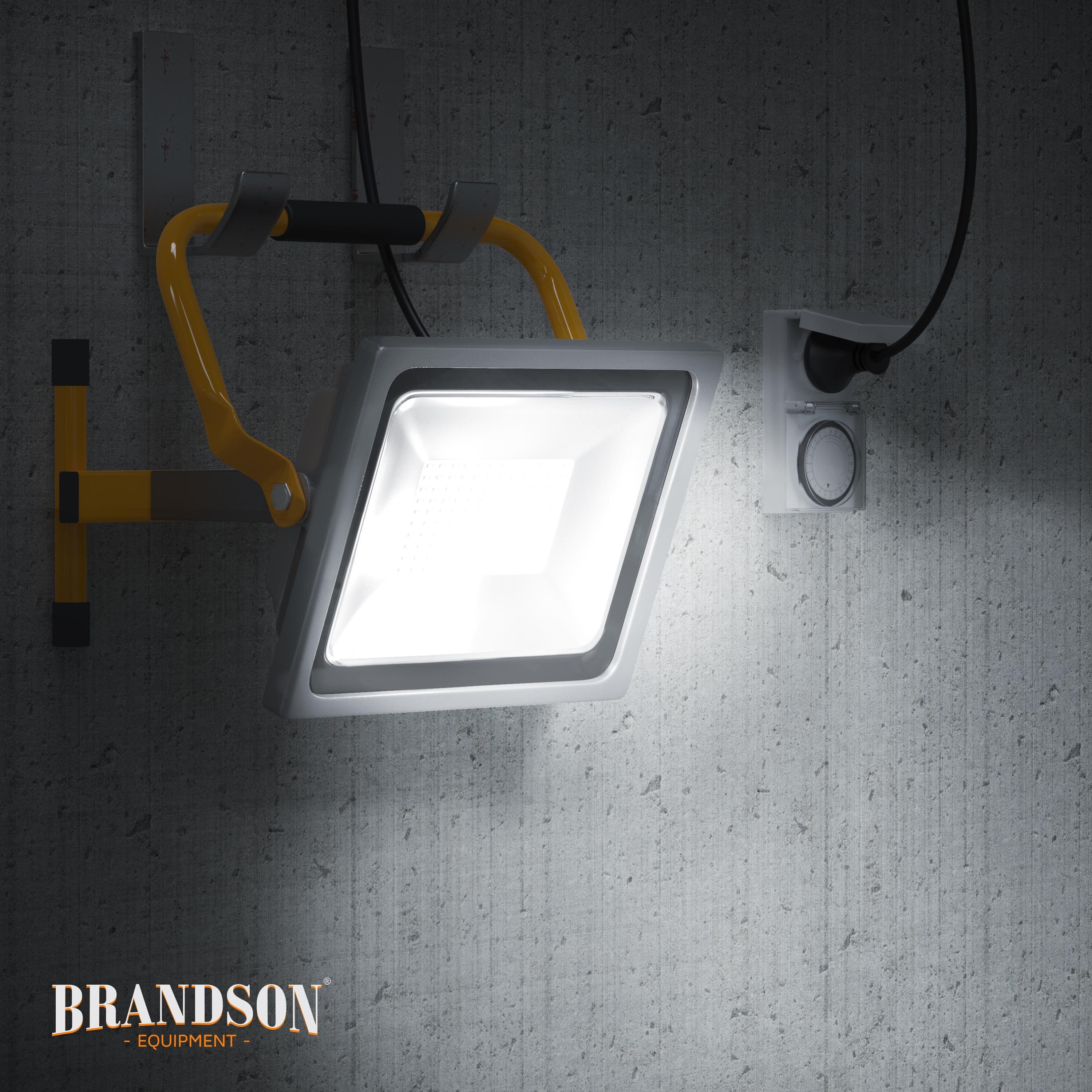 Brandson Baustrahler, 50W LED Outdoor-Baustrahler IP65-Schutzart / Geringe  Wärmeentwicklung