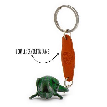 Monkimau Schlüsselanhänger Aligator Schlüsselanhänger Leder Tier Figur (Packung)