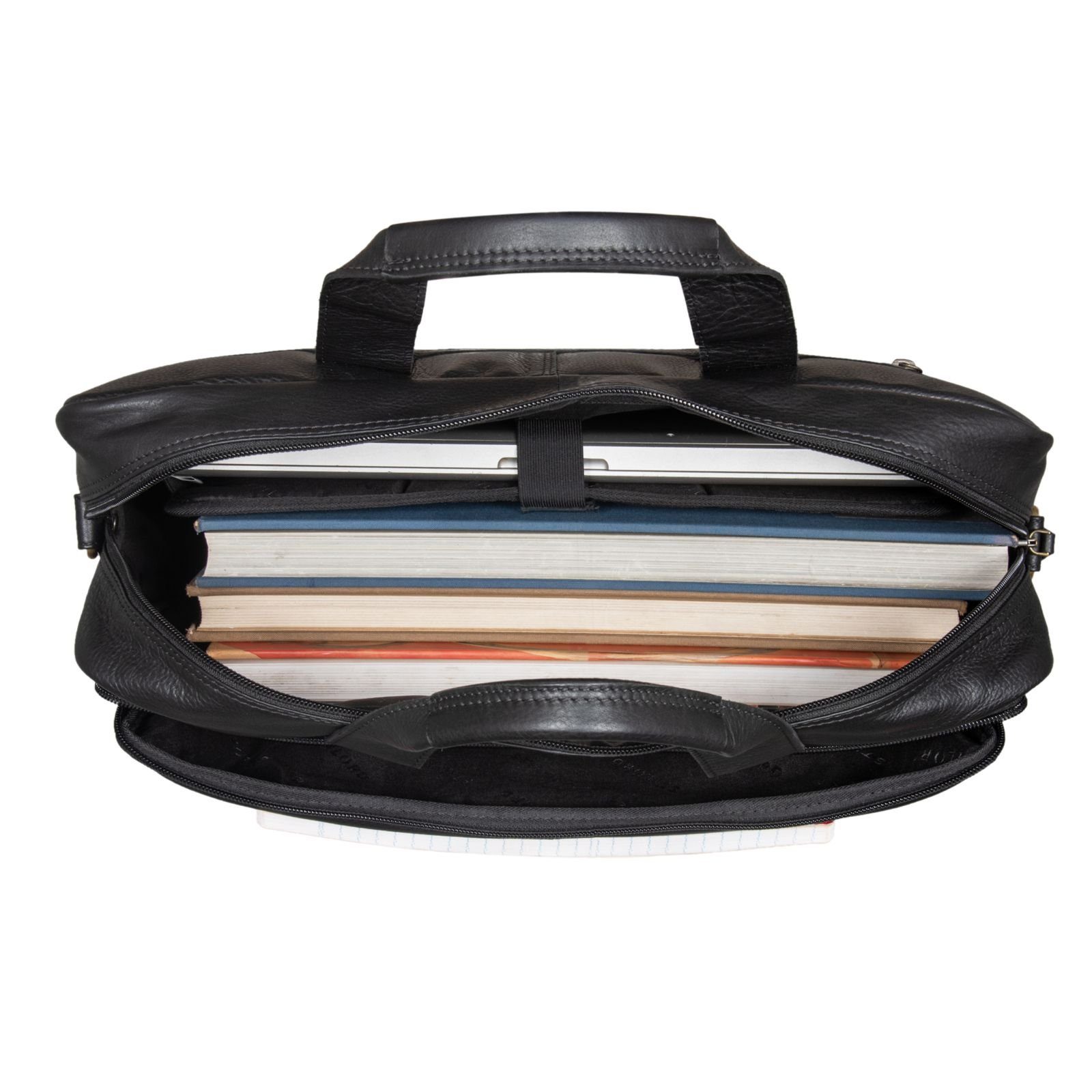 STILORD Laptoptasche "Thompson" Vintage Ledertasche Business