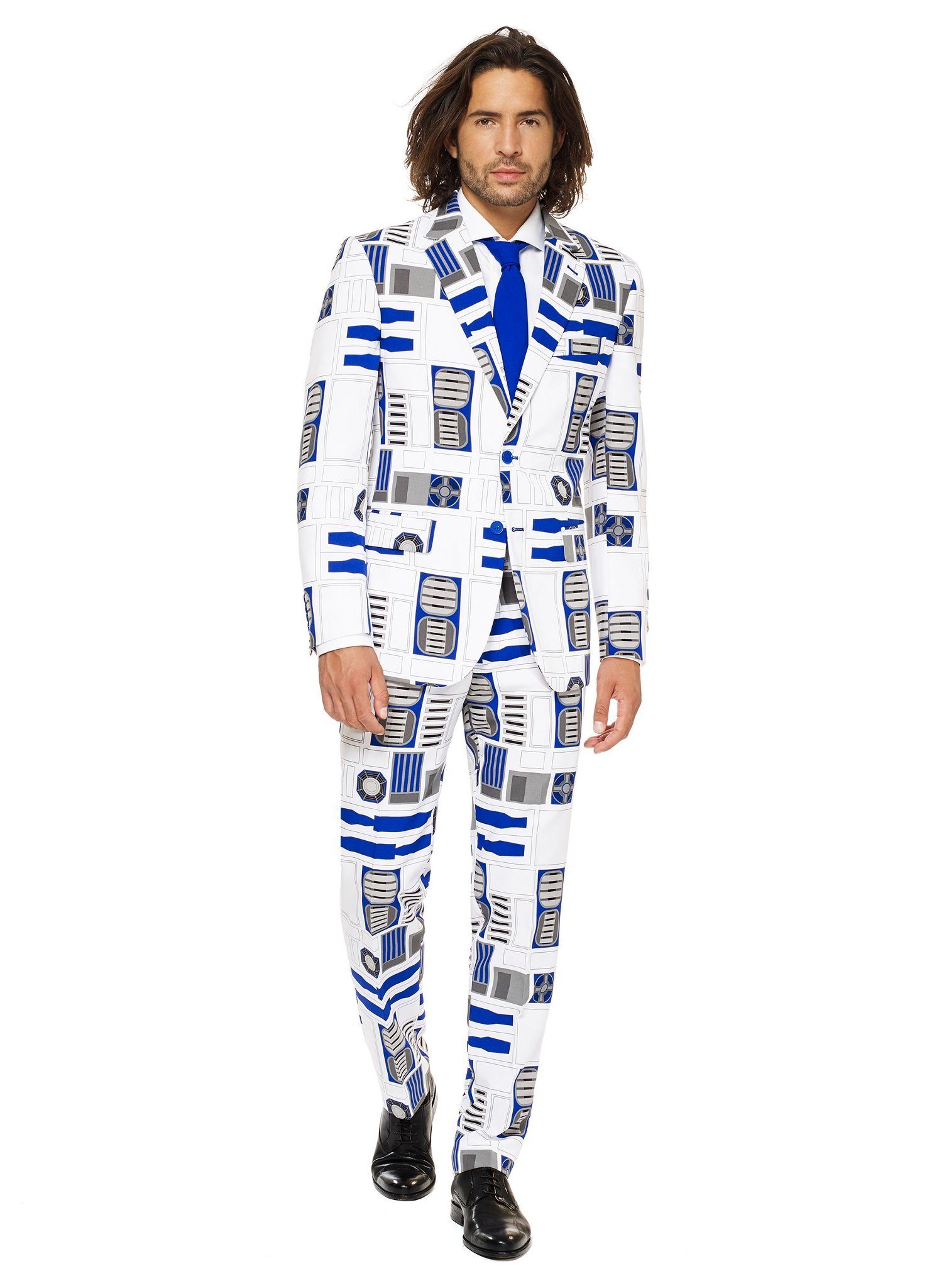 Opposuits Partyanzug R2D2 Kostüm Anzug - Karneval Halloween Fasching, Das ist der Droide, den ihr sucht: stilvoller Star Wars Herrenanzug
