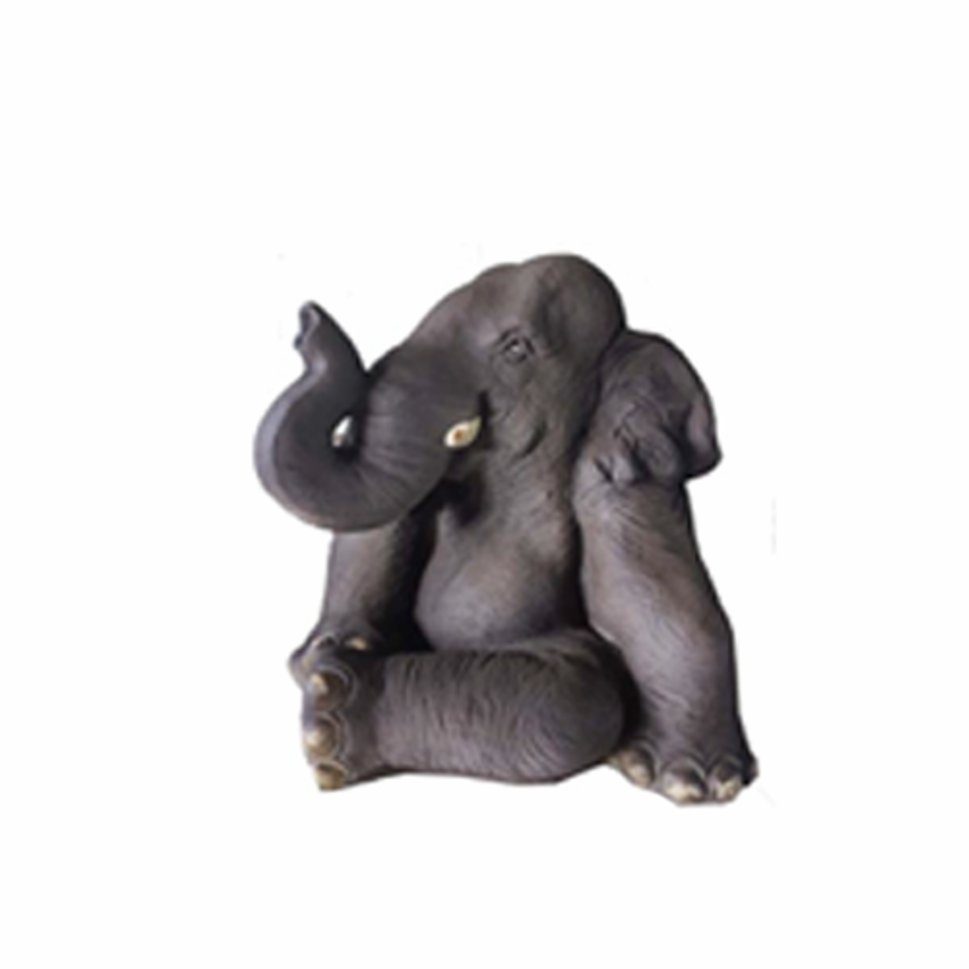 Meyas Garten Elfen-Elefant Statue – Harz-Deko Für Garten, Balkon & Wohnzimmer | 15,2 Cm