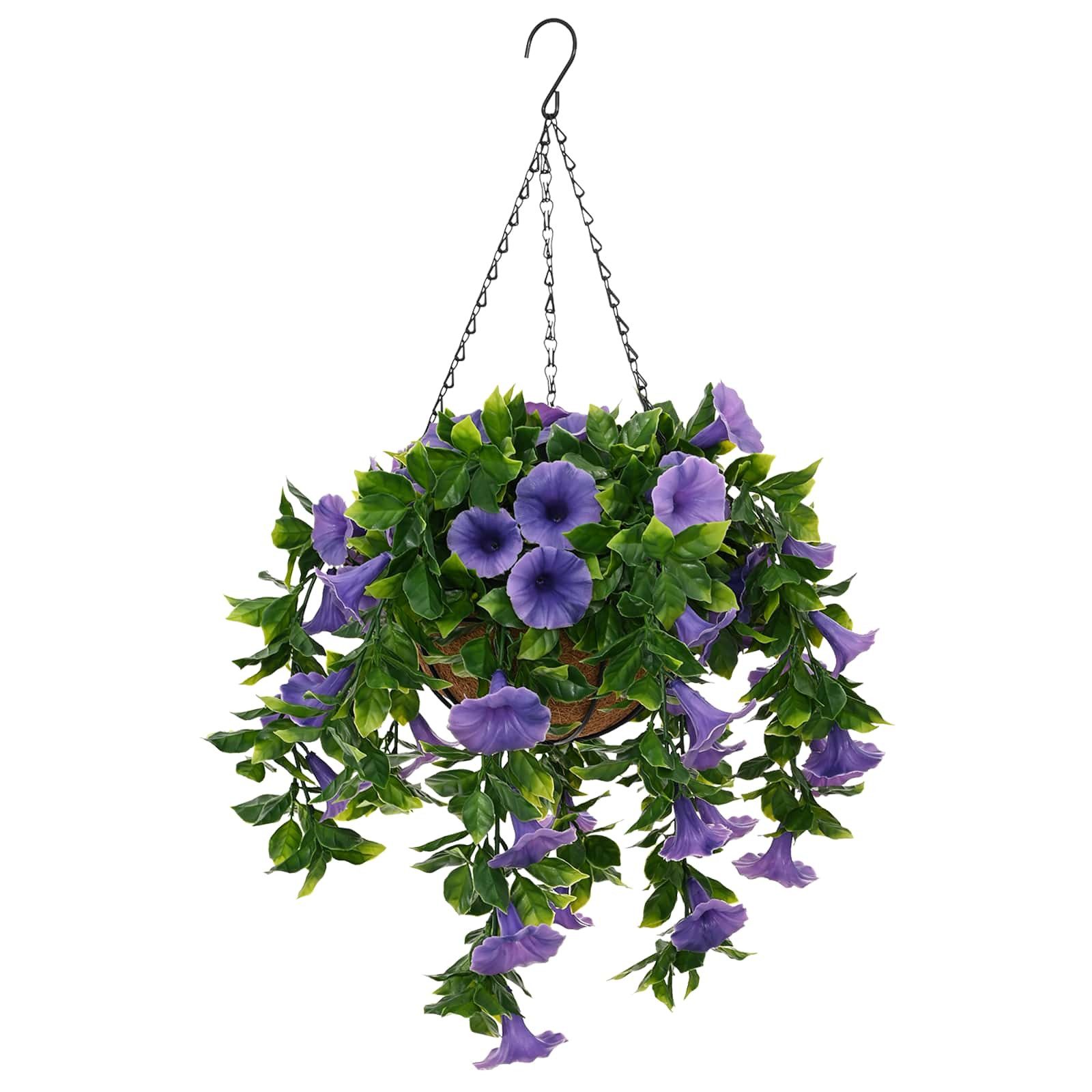 Kunstblume Künstliche Blumen Lila 66 x 75 x 70 cm PE und Stahl, vidaXL, Höhe 70 cm
