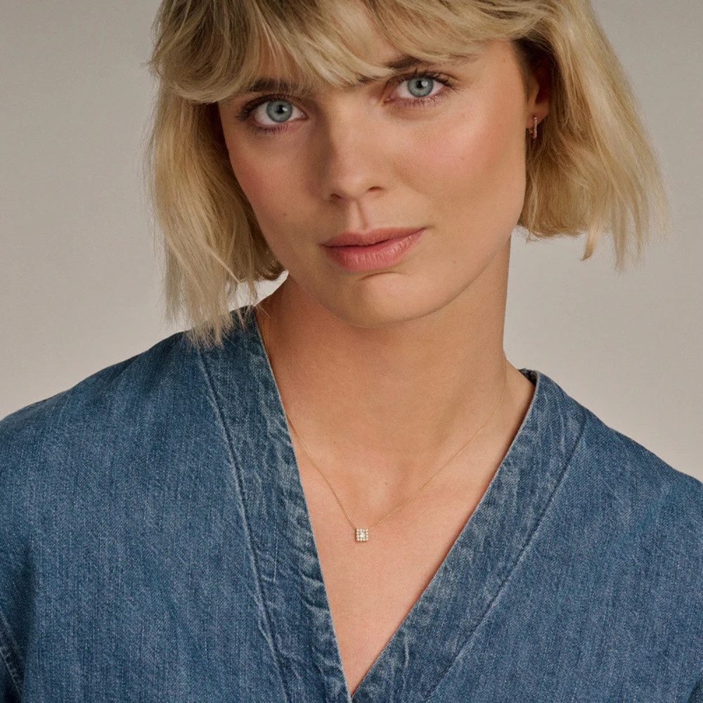 Blush Kette mit Anhänger 3197YZI, quadratischer Anhänger