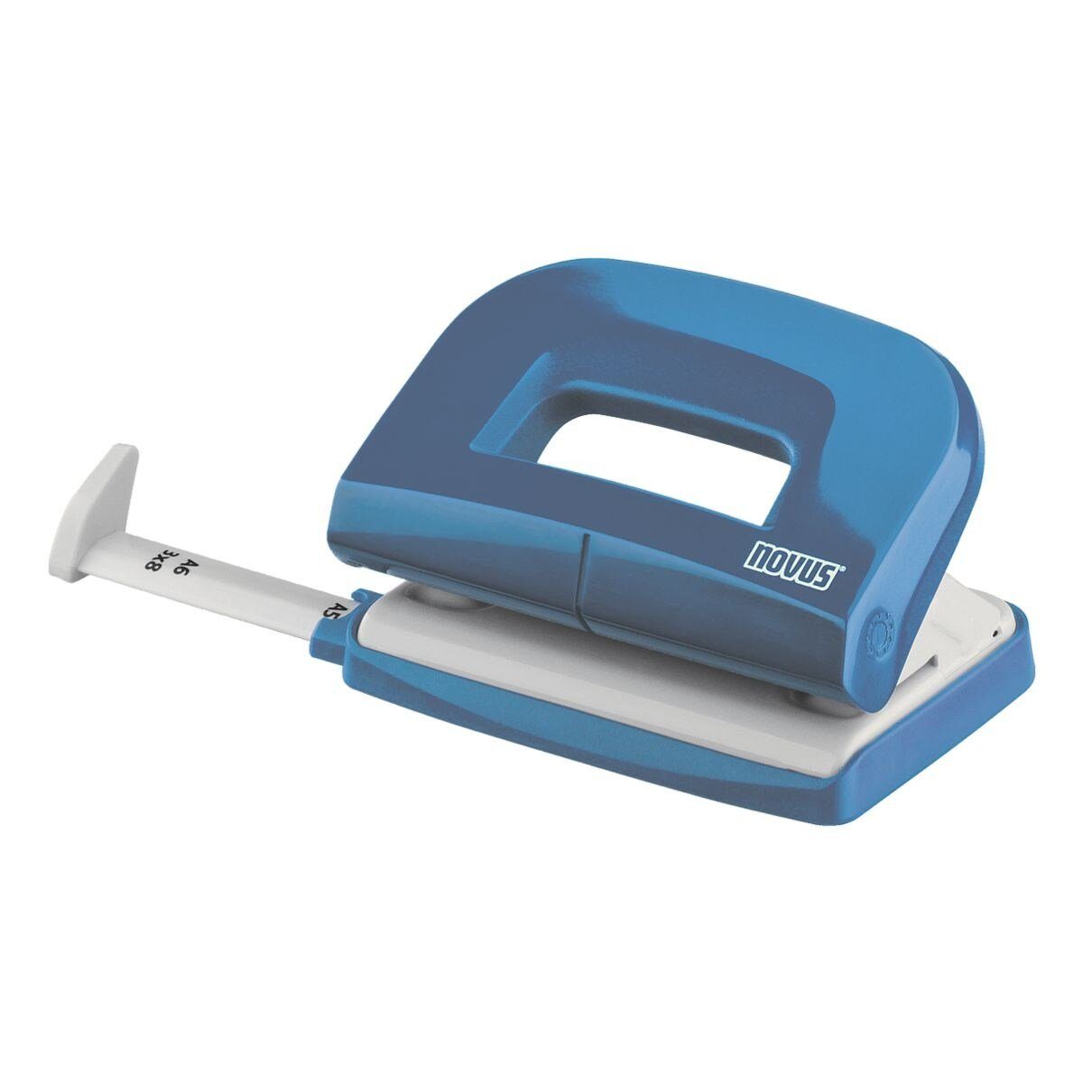 NOVUS Lochstanzer E210, 2-fach Lochung bis 10 Blatt, mit Anschlagschiene bis A4