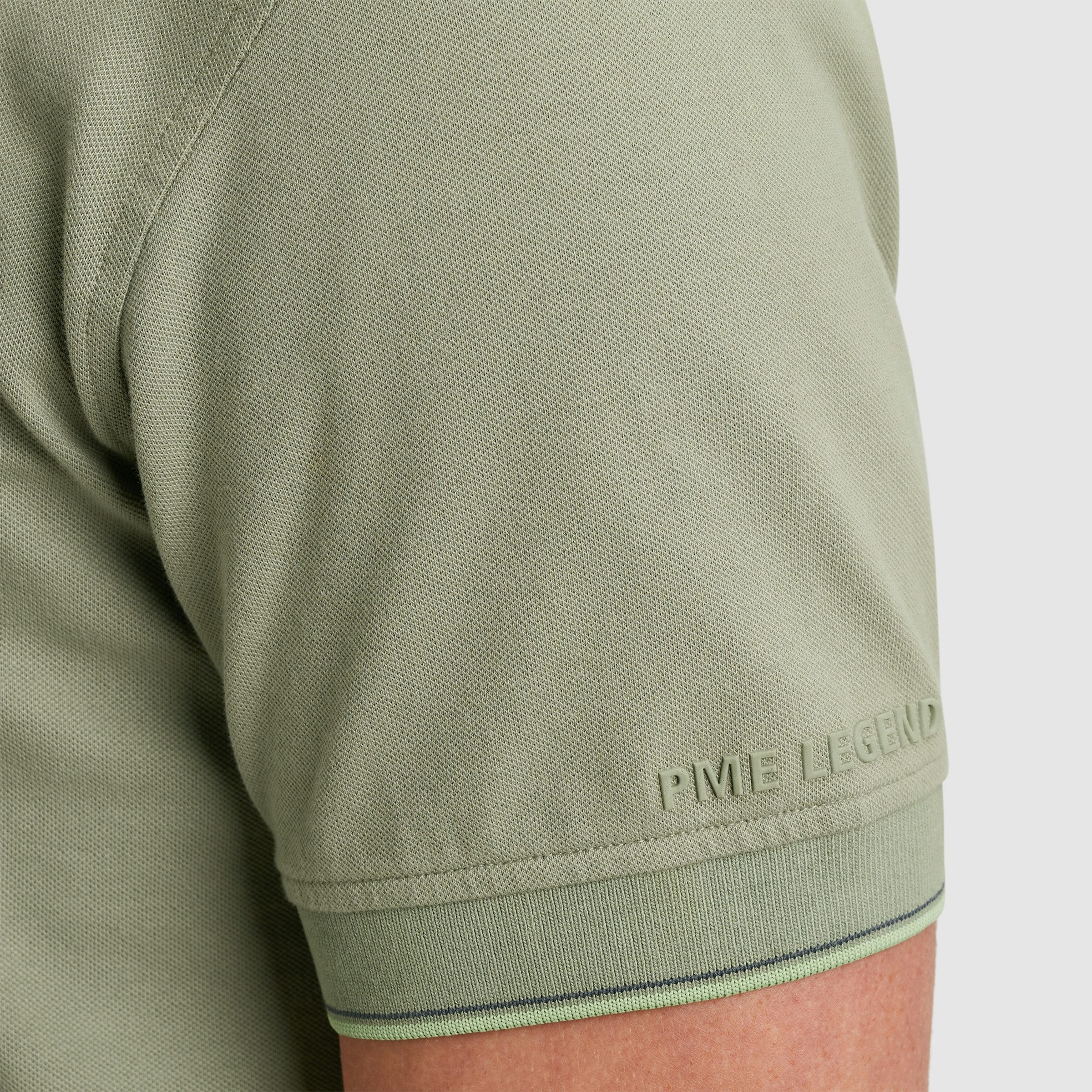 PME LEGEND Poloshirt Short sleeve polo stretch pique package mit Schriftzug – Bild 4 von 5