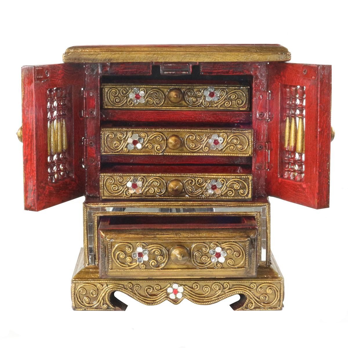 Oriental Galerie Schmuckständer Schmuckschrank Box Aufbewahrung Asien Gold günstig online kaufen