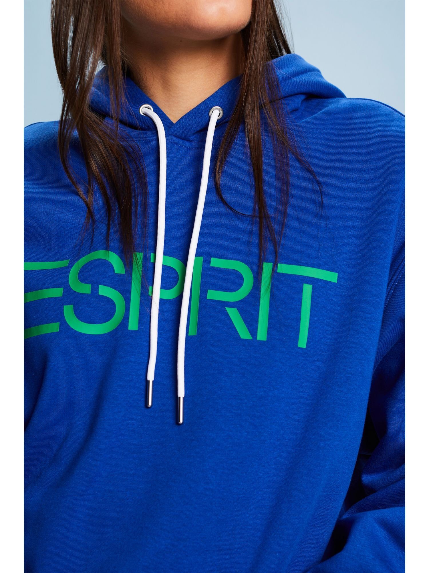 BRIGHT BLUE (1-tlg) Logo Esprit mit Unisex Fleece-Hoodie Sweatshirt