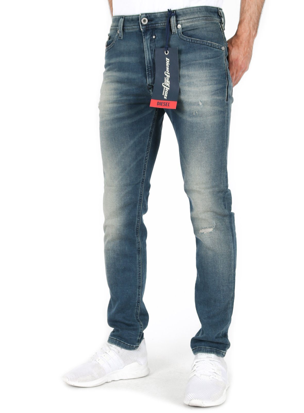 Diesel Skinny-fit-Jeans Herren Jogg Jeans Stretch Hose Blau, Spender-Ne  R96PC