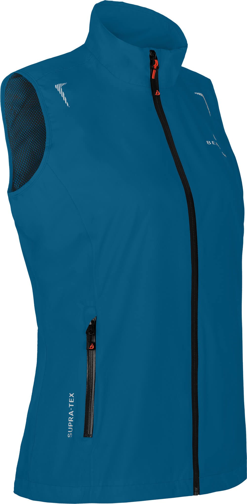 Bergson Regenjacke HELLI Weste Damen Regenweste, Netzfutter, 12000 mm Wassersäule, Normalgrößen, Sap