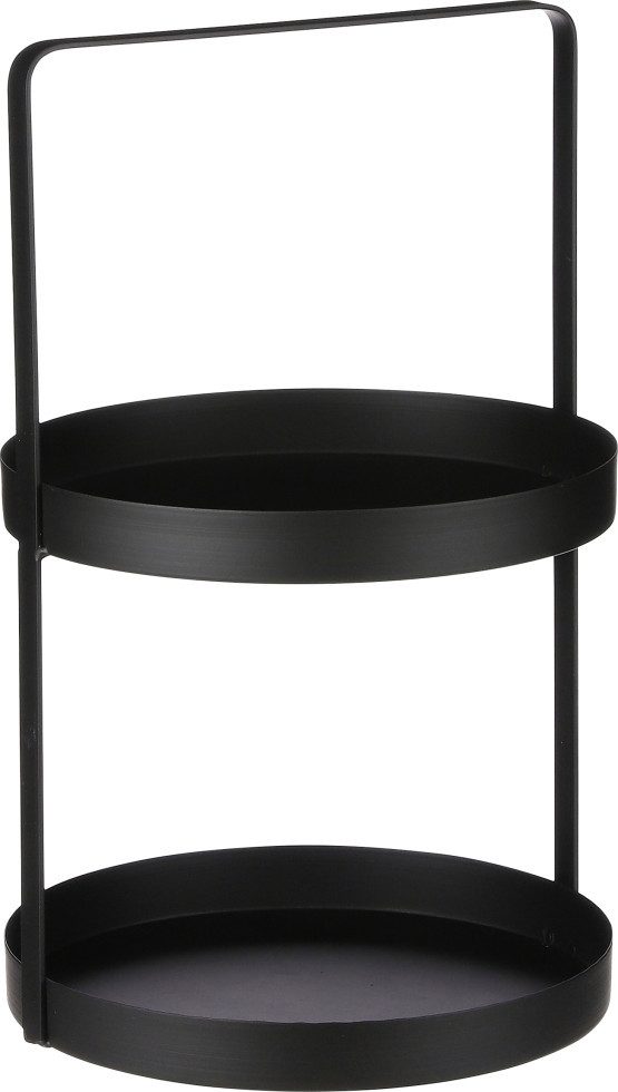 Mica Decorations Etagere Mica Etagere schwarz Ø 25 x 41 cm, Metall