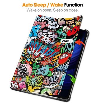 Wigento Tablet-Hülle Für Xiaomi Pad 6 / 6 Pro 11 3folt Wake UP Smart Cover Motiv Tasche
