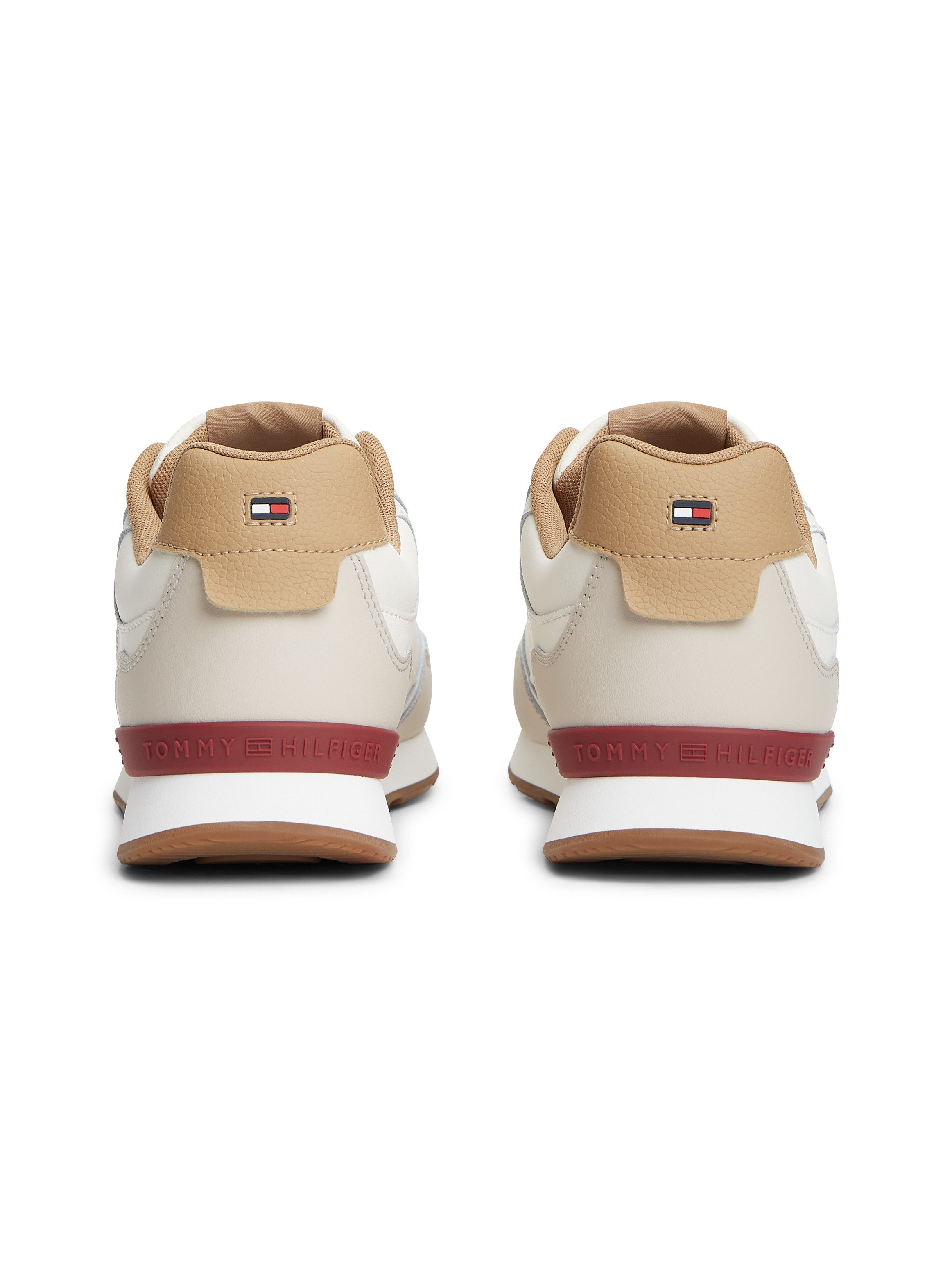 Tommy Hilfiger LIGHT EVA RUNNER LEATHER Sneaker Schnürer, Halbschuh, Freizeitschuh mit Logoschriftzug