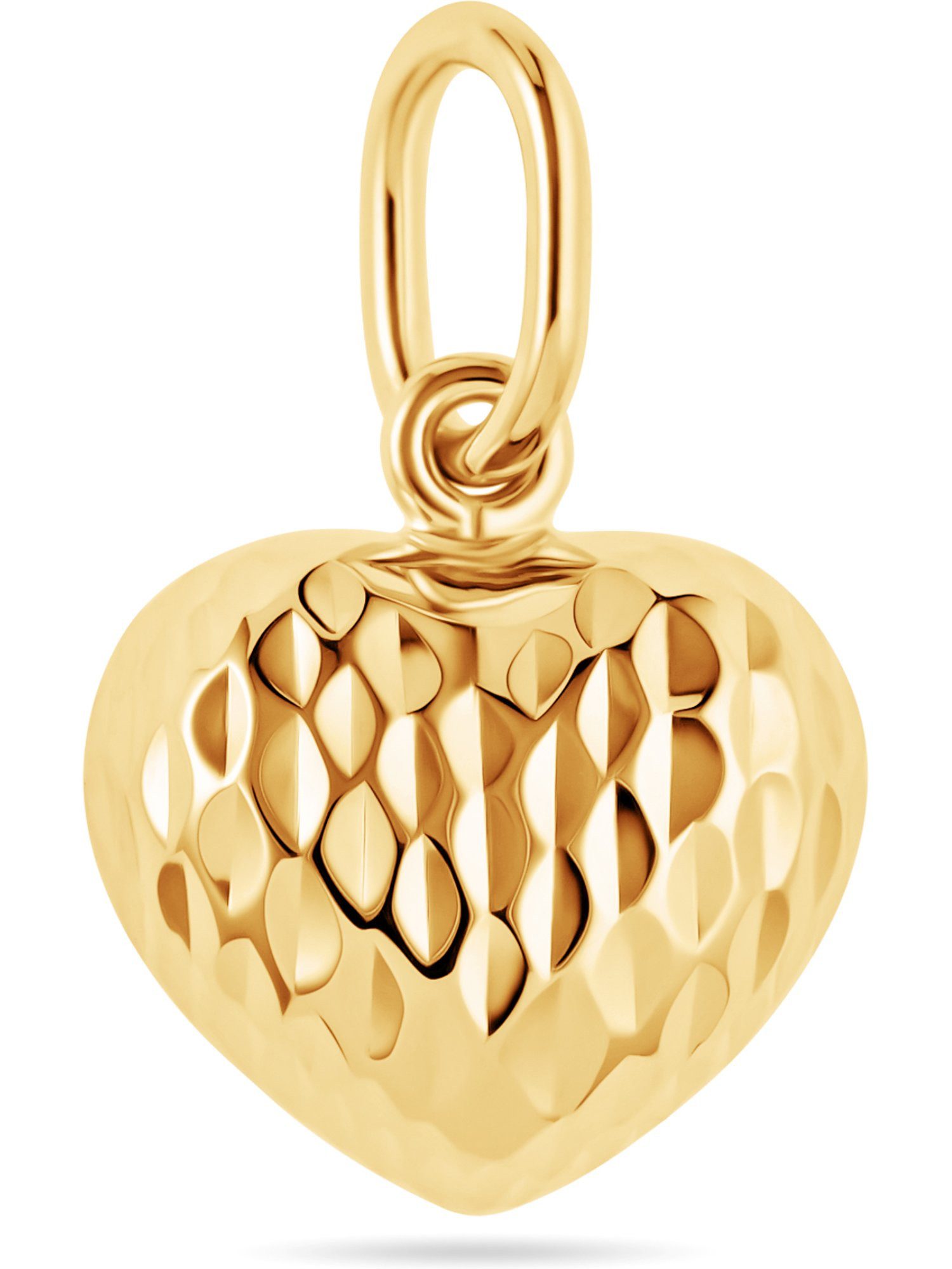 Kettenanhänger FAVS Damen-Anhänger 375er Gelbgold Herz