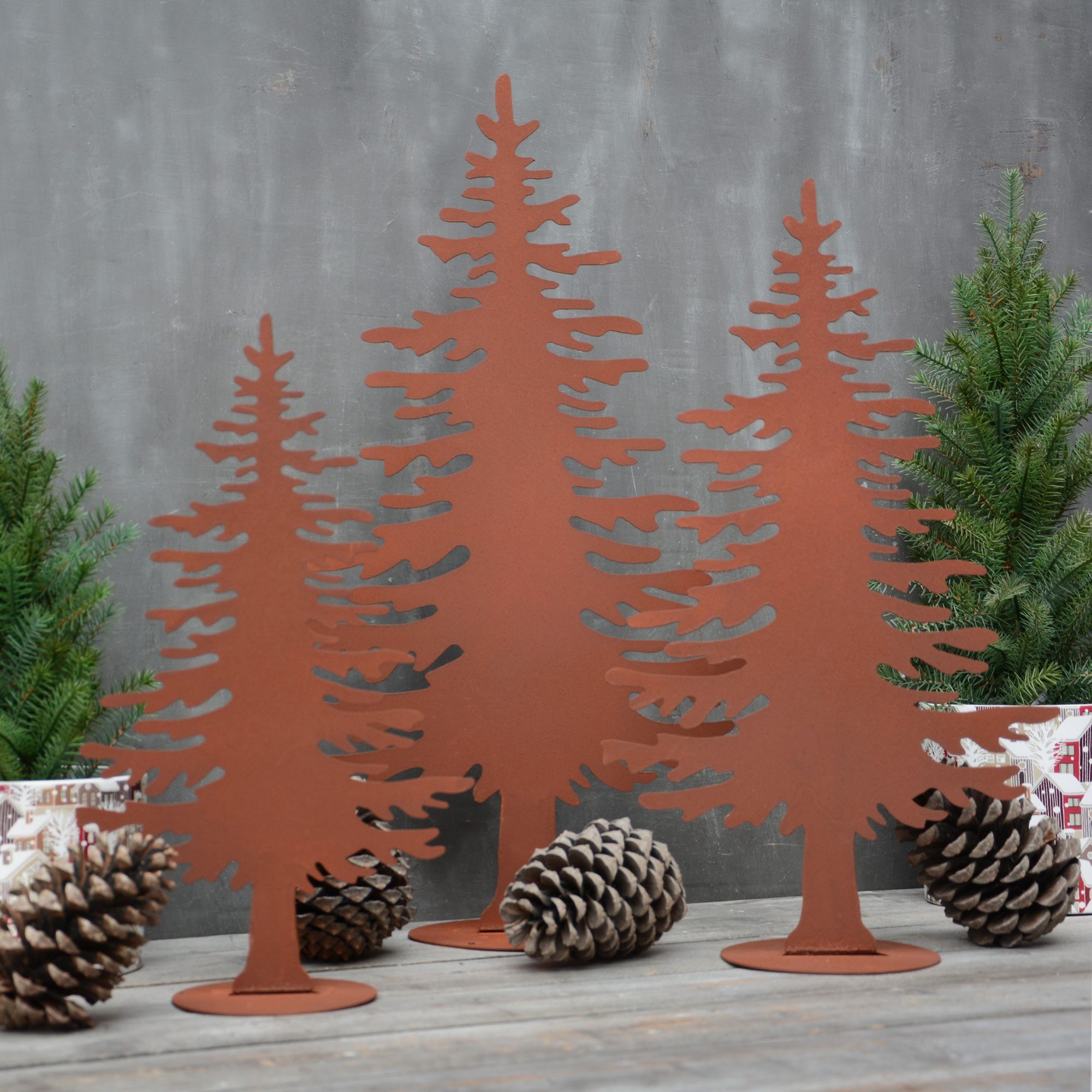 UNUS GARDEN Dekofigur Weihnachtsbaum im Rostdesign günstig online kaufen