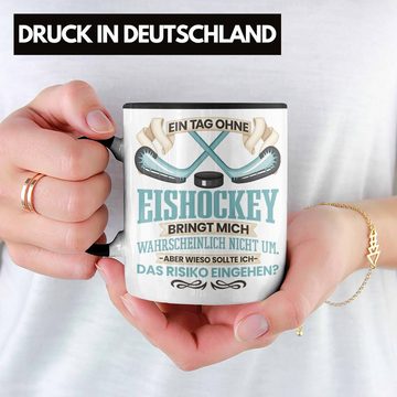 Trendation Tasse Trendation - Eishockey Tasse Geschenk für Eishockey-Spieler Coach Ein