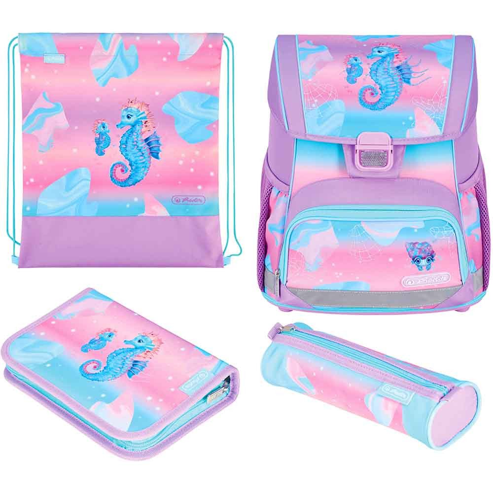Herlitz Schulranzen Set Loop Plus 10-teilig 2025 Mädchen Ocean Lights