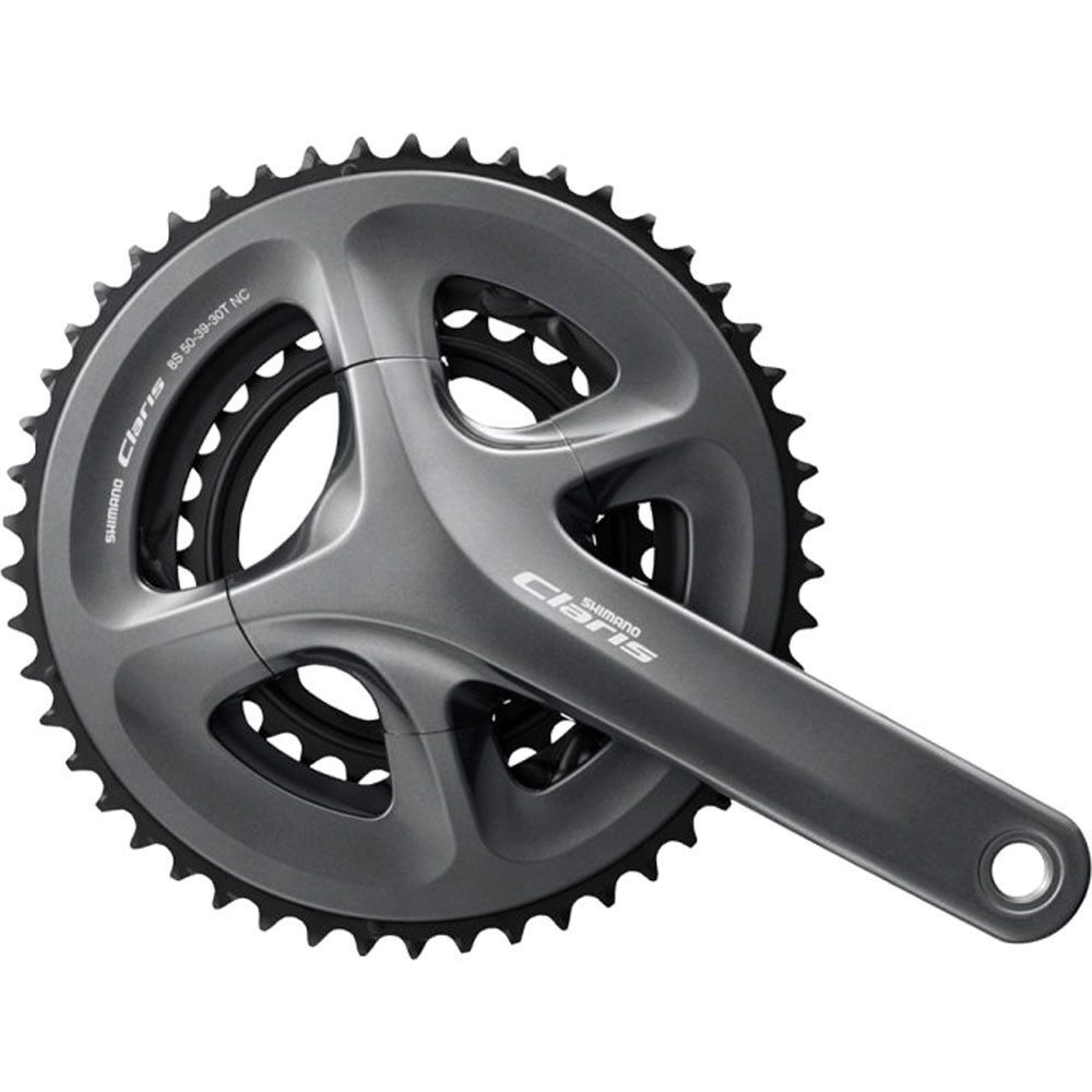 Fahrradkurbel SHIMANO Kurbelgarnitur CLARIS FC-R2030 170mm 50-39-30Z. 3x8f. grau Fah
