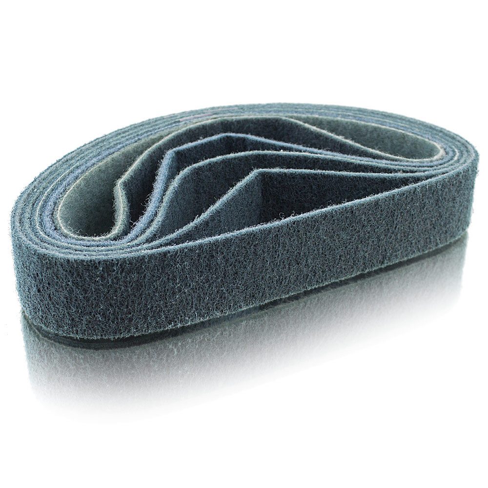 Bituxx Schleifband Vließ 40x620mm Körnung 600 für Bandschleifer blau, (MS-15149)