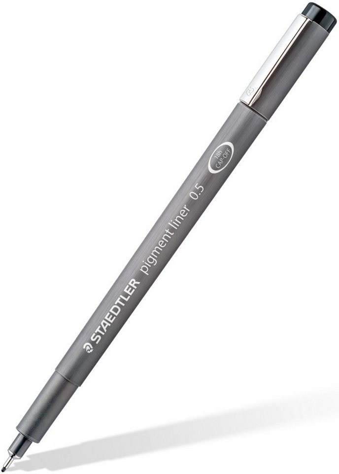 Thumbnail - STAEDTLER Fineliner Feinschreiber pigment liner schwarz je 1x 0,3mm, 0,5mm, 0,7mm + Bleist