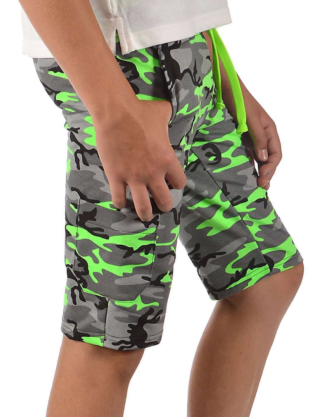 BEZLIT Shorts Camouflage Uni Cargoshorts Jungen Grün Kinder Camouflage Stoff (1-tlg) Casual