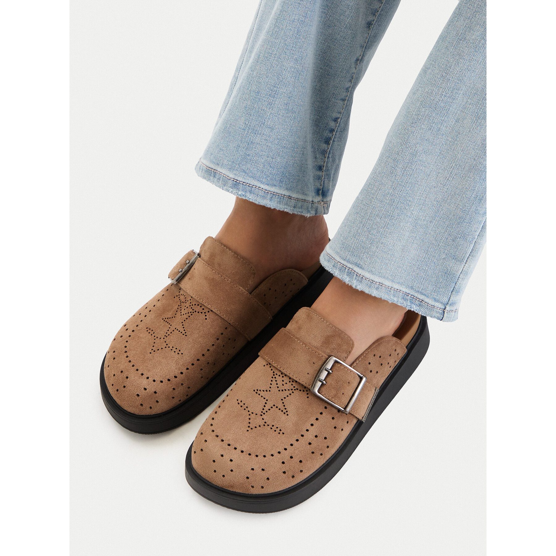 GUESS JEANS Guess Jeans Damen-Flip-Flops Beige Badepantolette