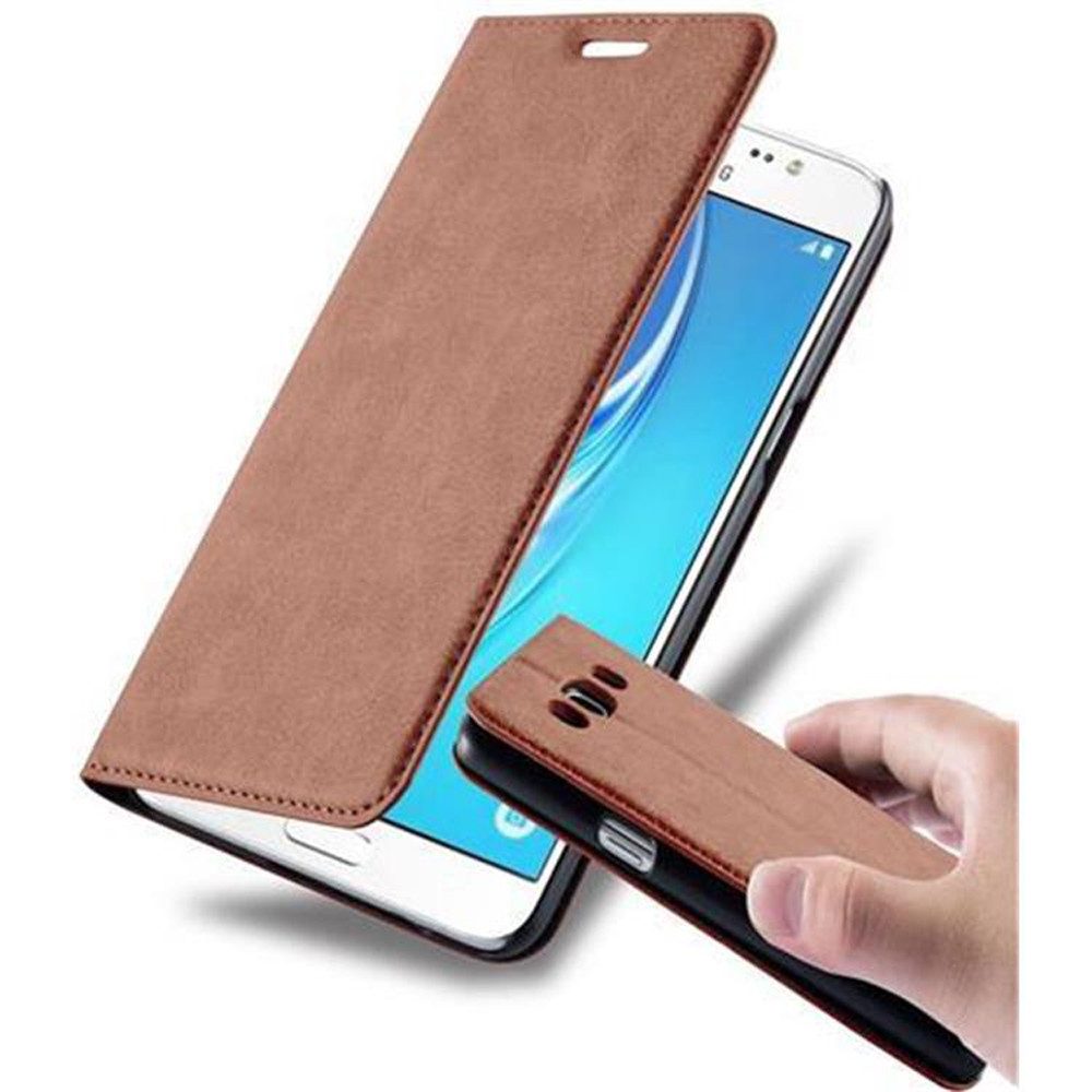 Cadorabo Handyhülle für Samsung Galaxy J5 2015 Hülle Samsung Galaxy J5 2015, Hülle Schutzhülle mit Standfunktion, Magnetverschluss und Kartenfach