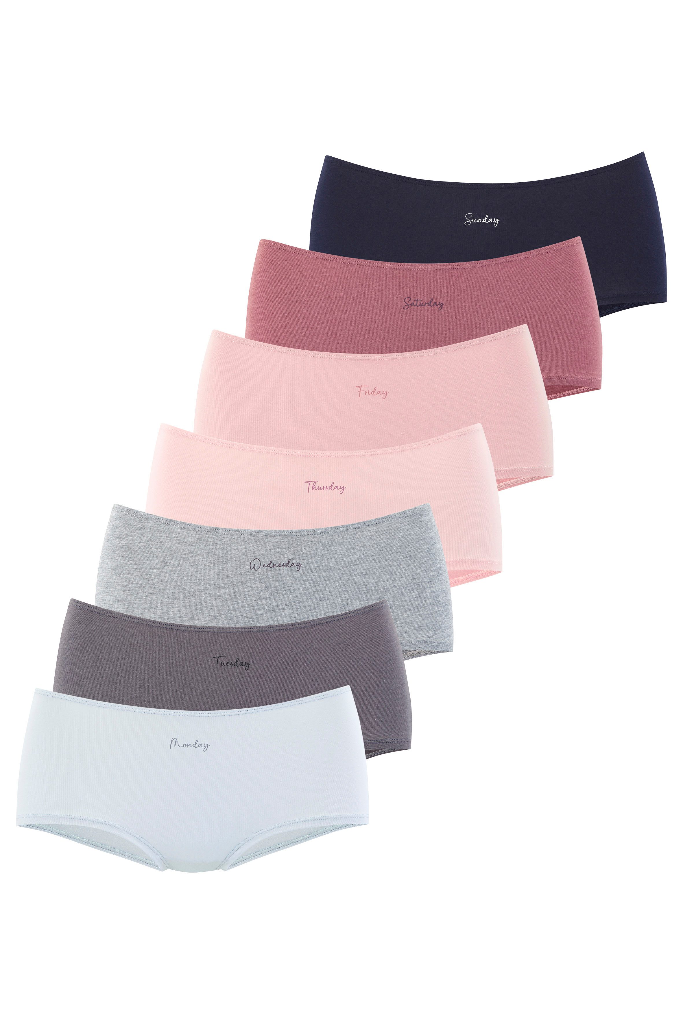 Vivance by Lascana Panty (Packung, 7-St., 7er-Pack) Angenehm elastische Baumwollqualität