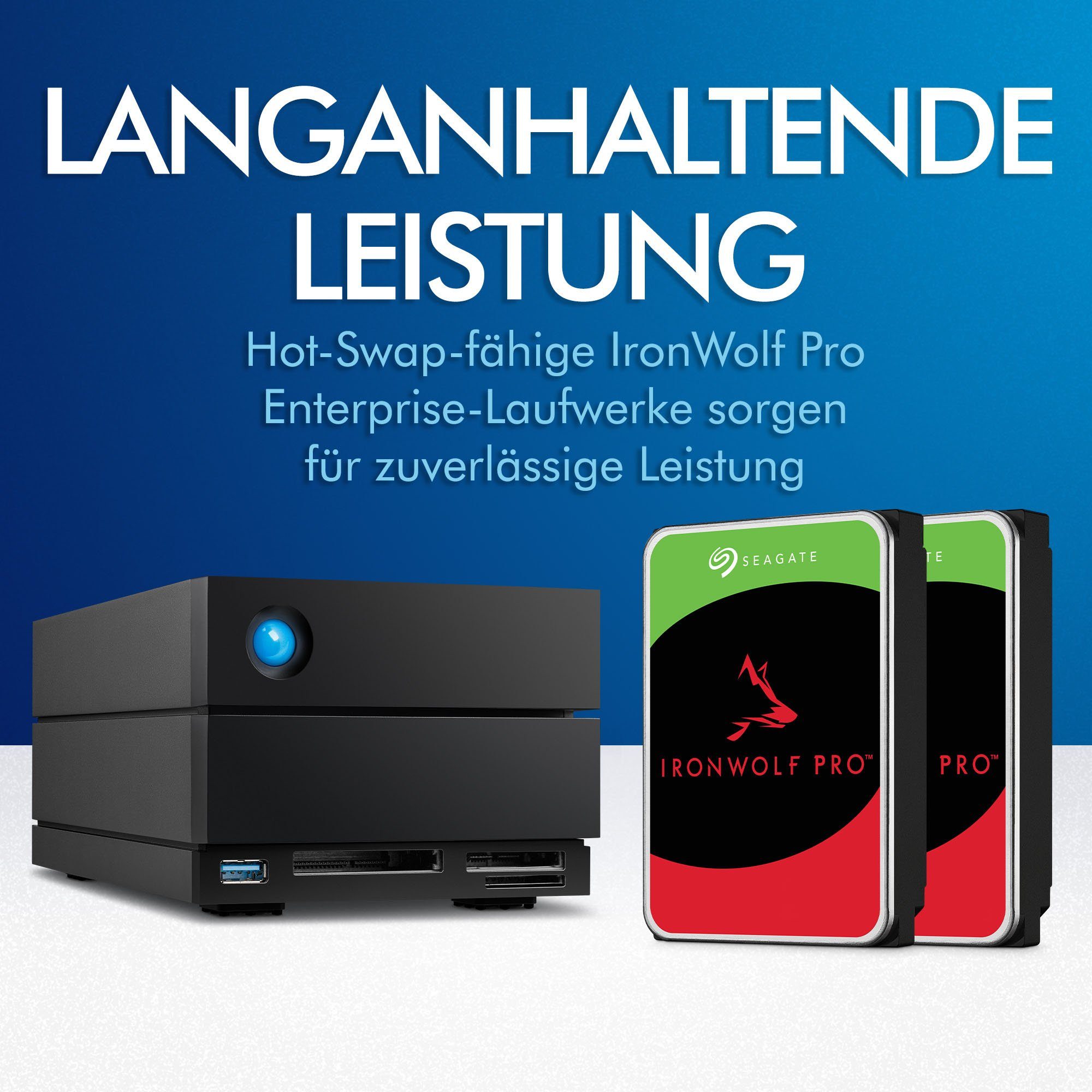 LaCie 2big Dock Thunderbolt™3 HDD-NAS-Festplatte (20 TB)